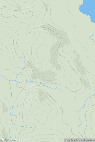 Thumbnail image for Tom a' Chliabhain [Moidart and Ardnamurchan] showing contour plot for surrounding peak